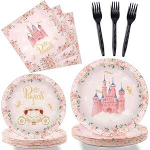 96Pc Princess Party Set for 24 (3970)